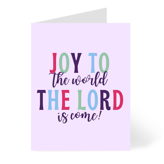 Joy to the World Christmas Card