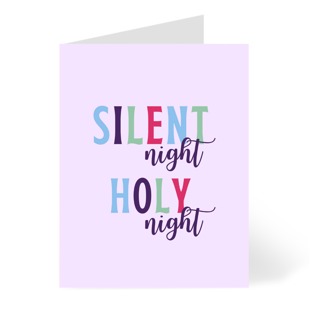 Silent Night Christmas Card