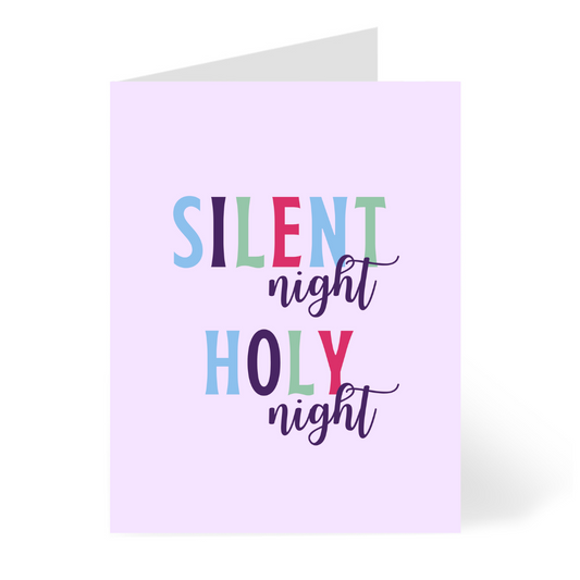 Silent Night Christmas Card