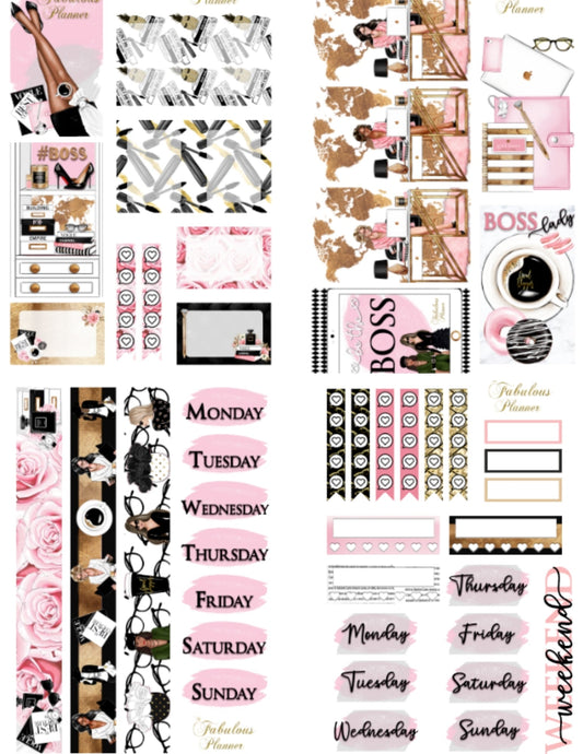 Girl Boss Stickers - 4 Sheets