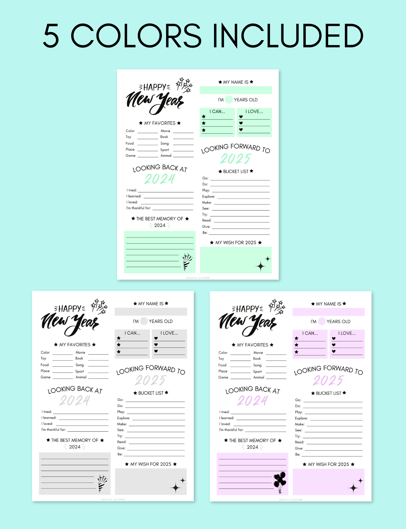 Kid's New Year's Resolution and Review