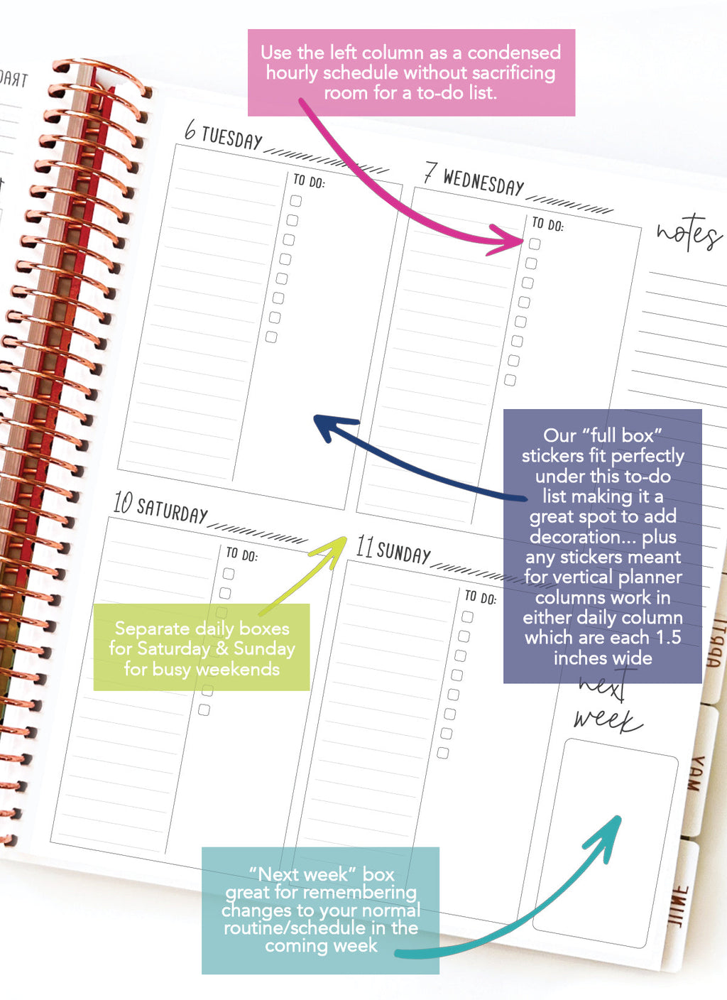 2026 Planner - Signature Layout, Spiral Bound - "Midnight garden" (#203)