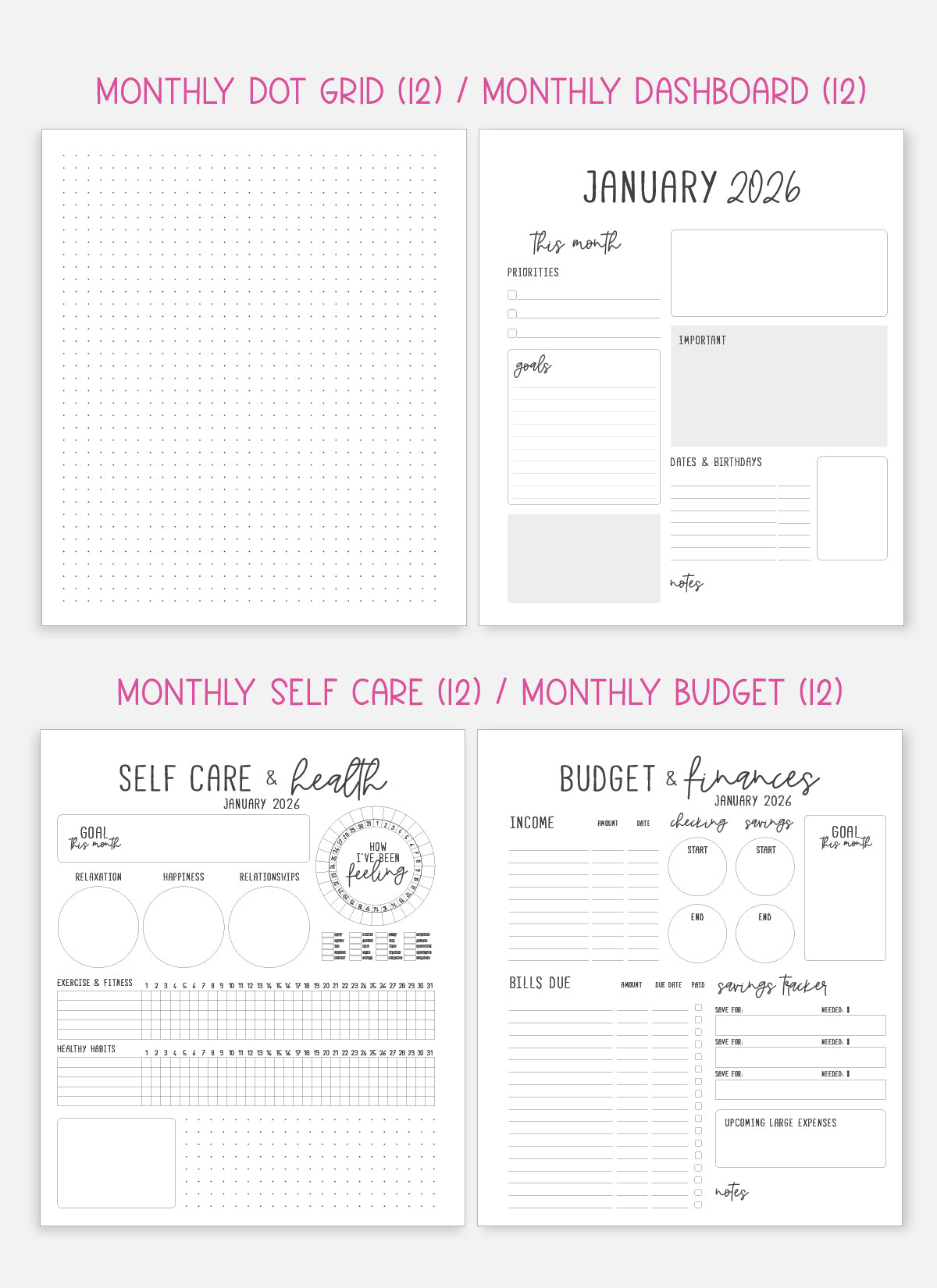 2026 Planner - Signature Layout, Spiral Bound - "Sorrento" (#201)