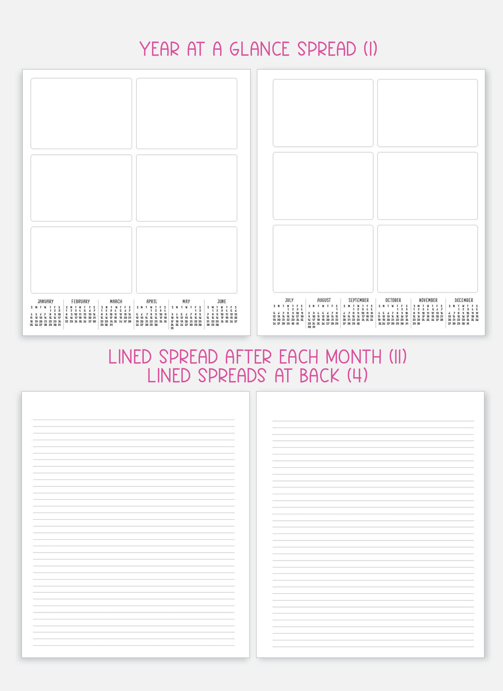 2026 Planner - Signature Layout, Spiral Bound - "Aurora" (#206)