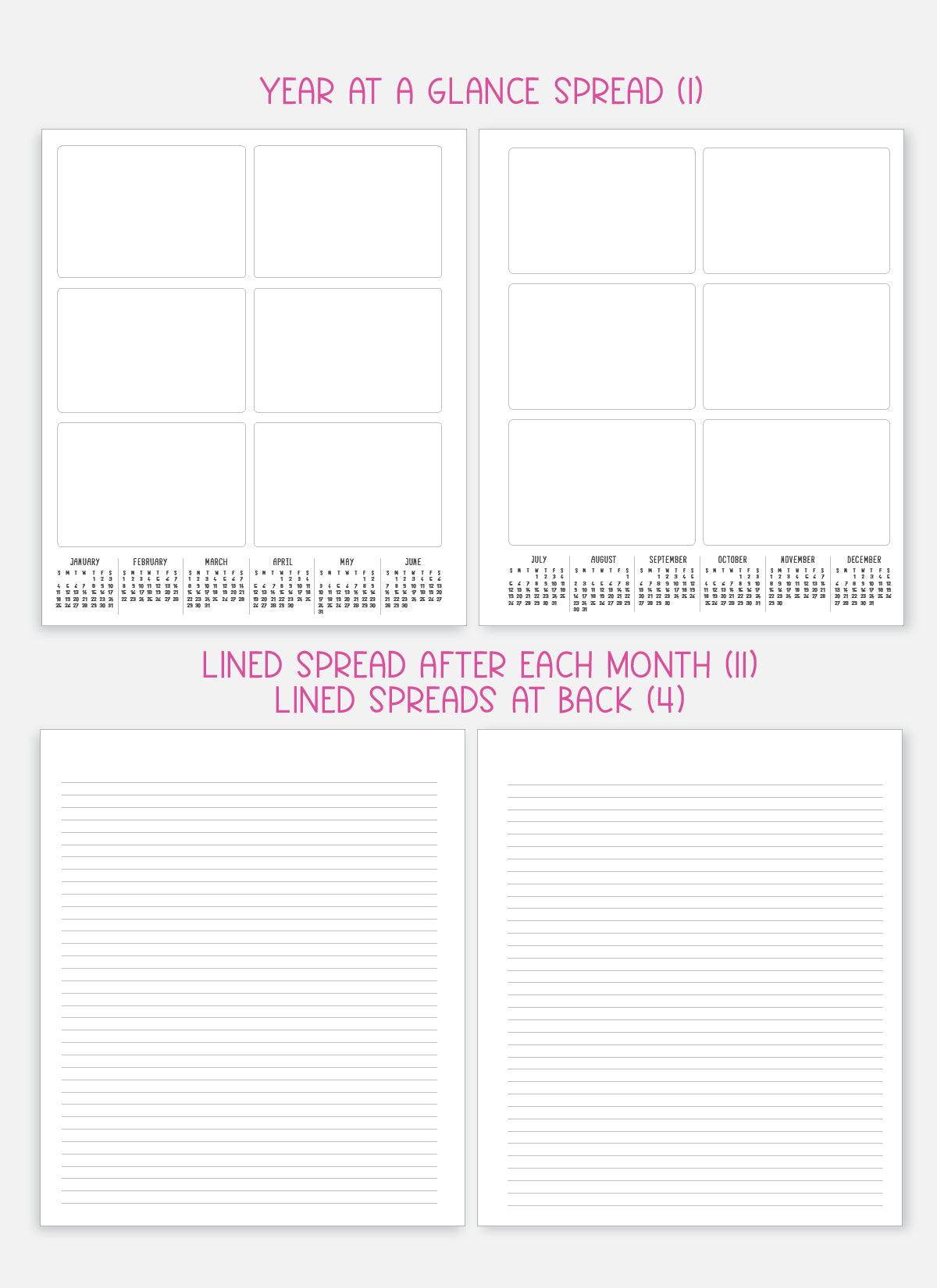 2026 Planner - Signature Layout, Spiral Bound - "Whimsical" (#202)
