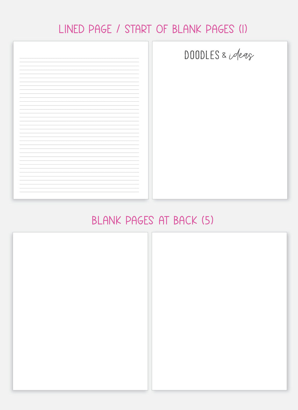 2026 Planner - Signature Layout, Spiral Bound - "Candy stripe" (#207)