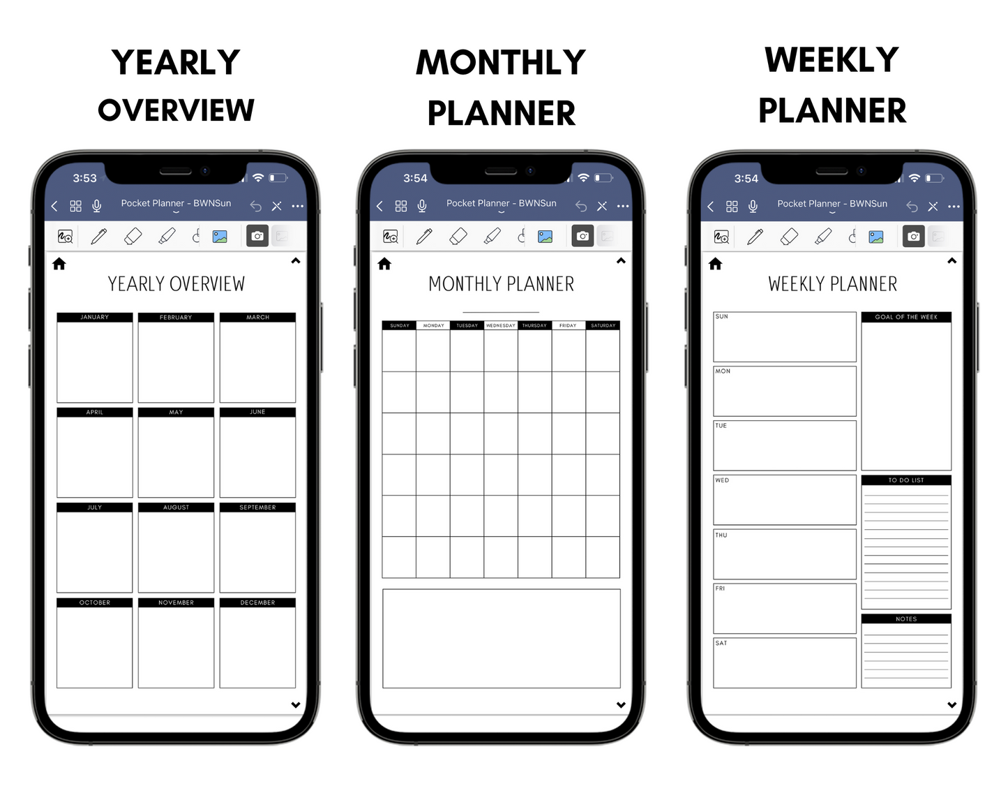 Digital Phone Planner Neutral