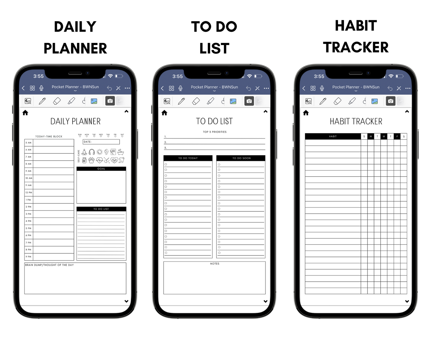 Digital Phone Planner Neutral