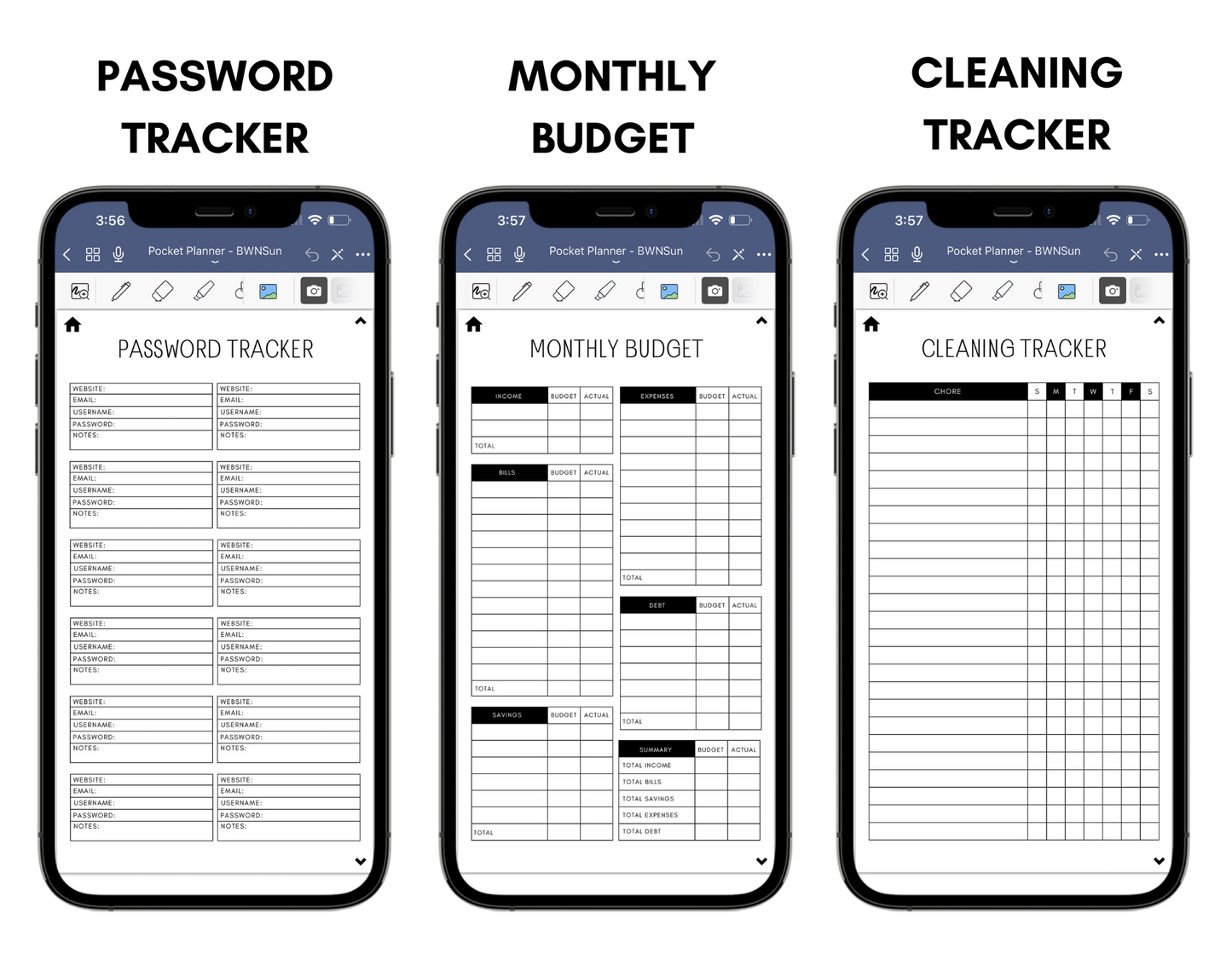Digital Phone Planner Neutral