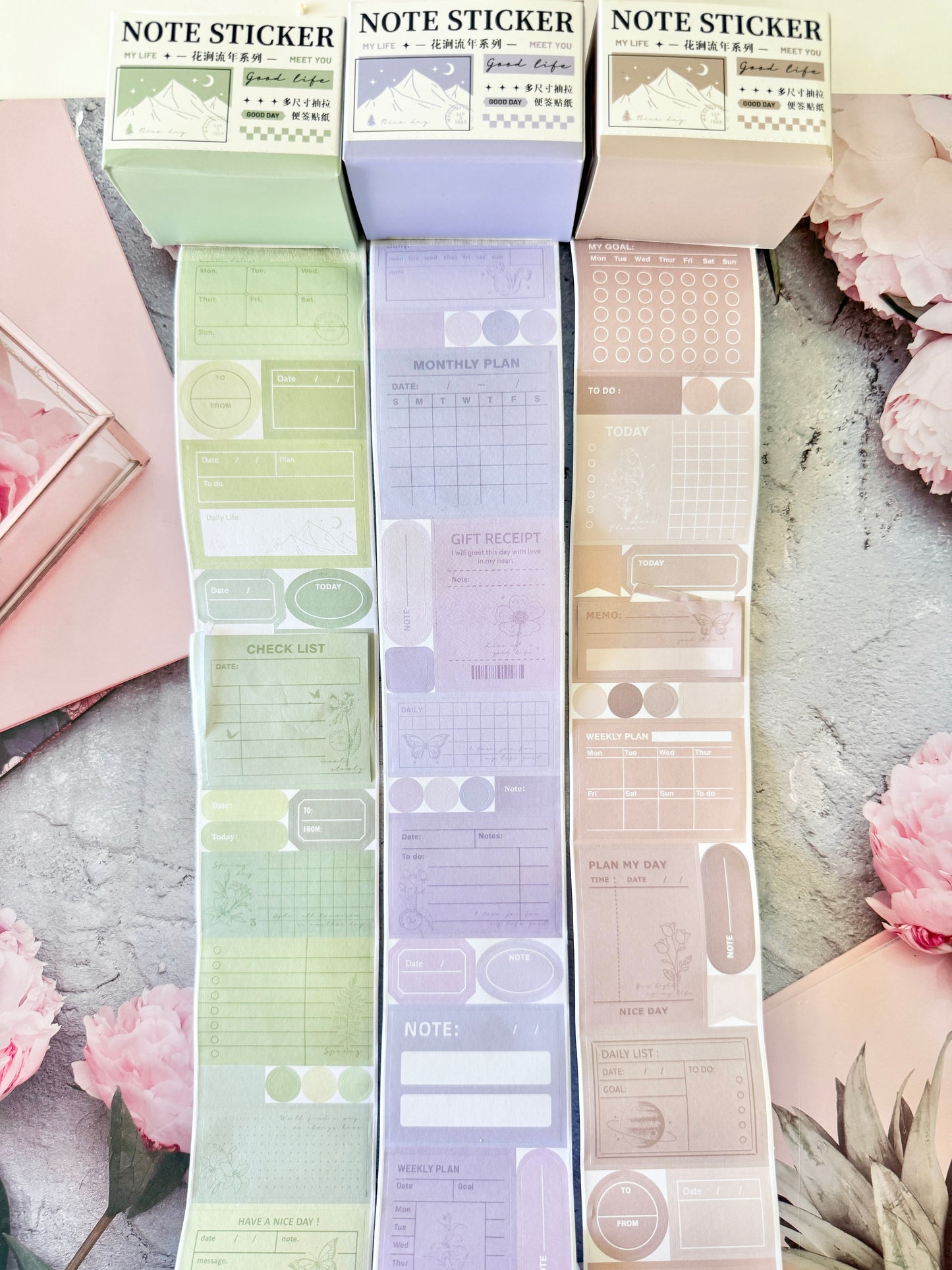 Functional Sticky Memo Rolls