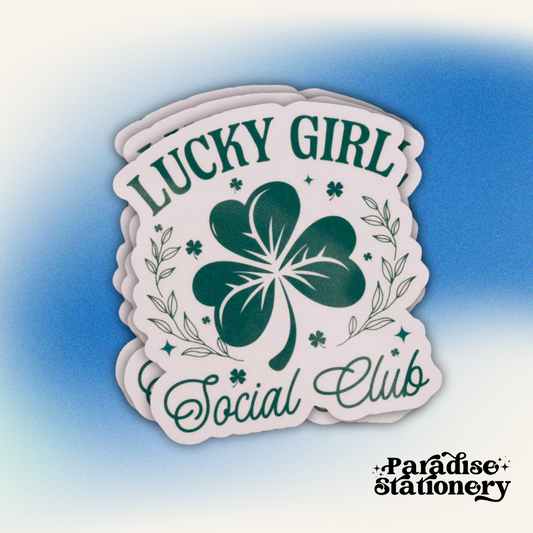 Lucky Girl Social Club - Vinyl Sticker