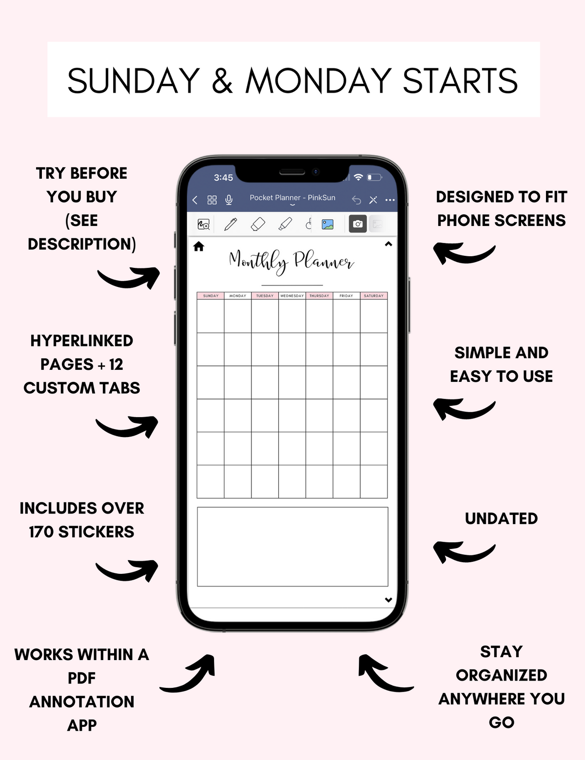 Mega Digital Phone Planner Bundle