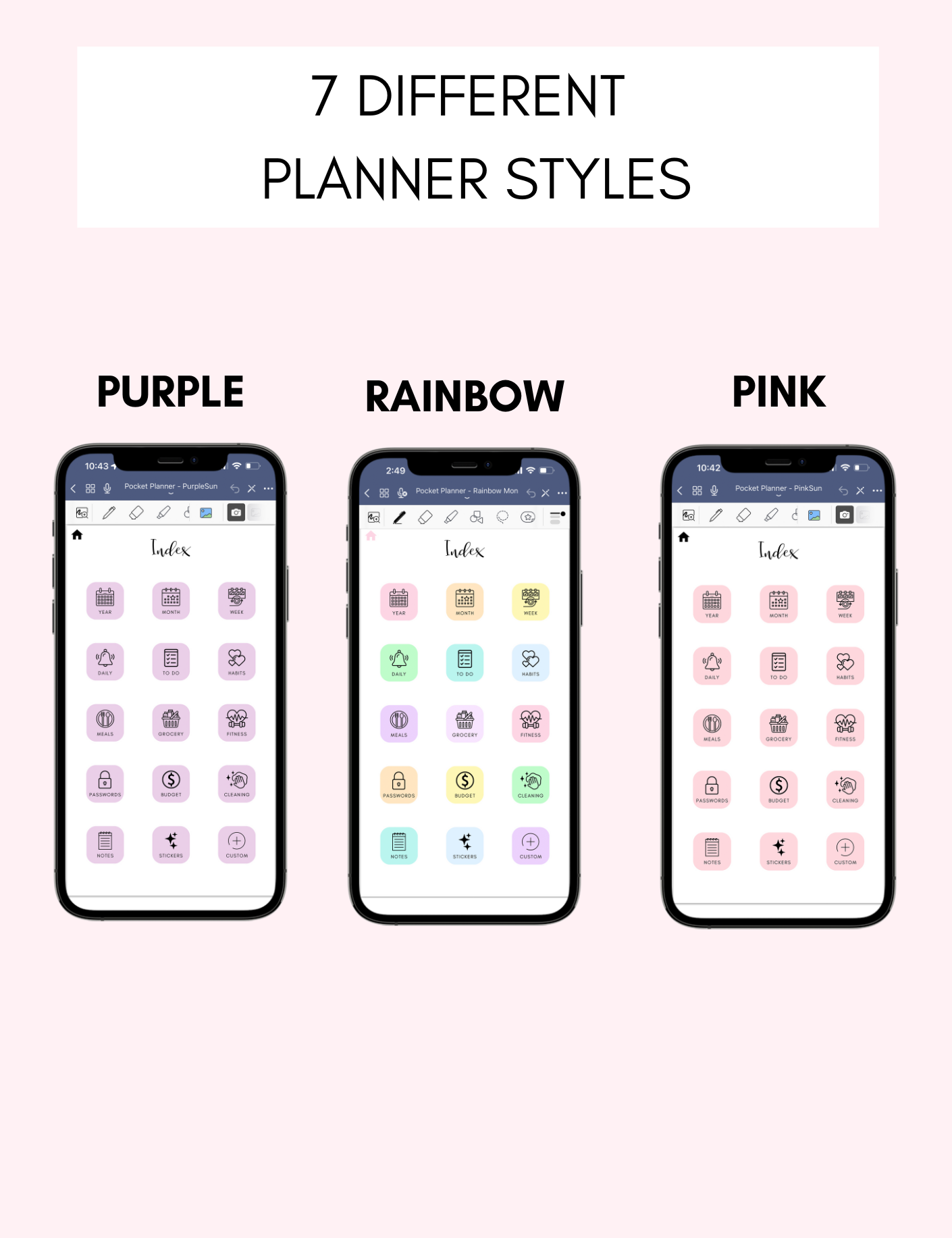 Mega Digital Phone Planner Bundle