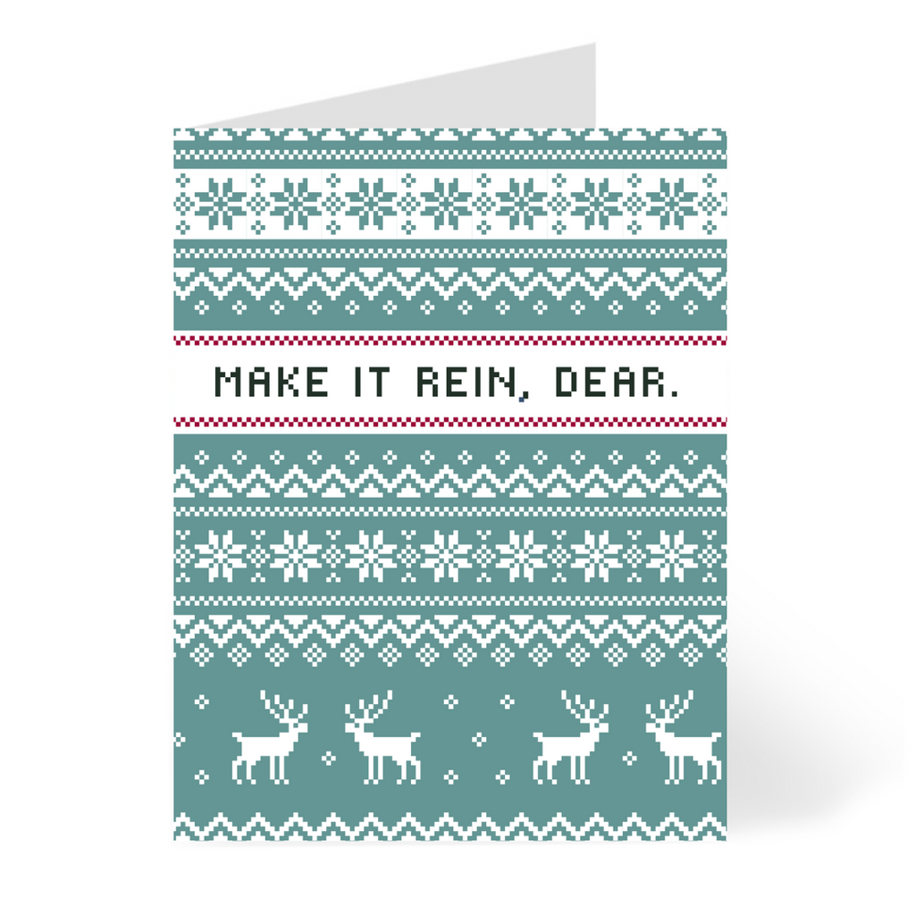 Make it Rein Ugly Sweater Card