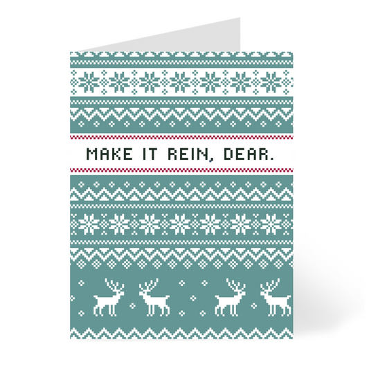 Make it Rein Ugly Sweater Card