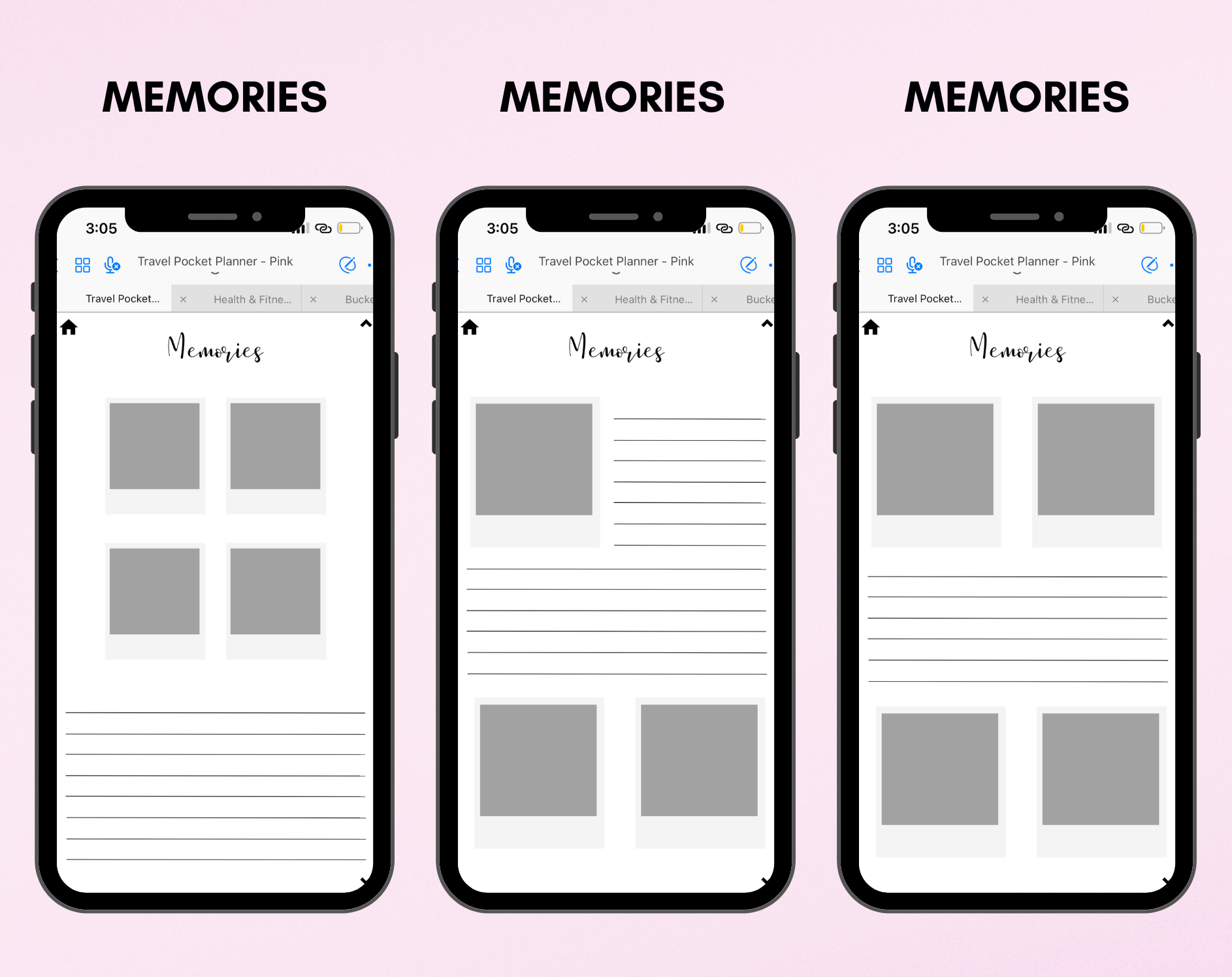 Digital Travel Phone Planner Bundle
