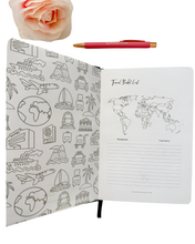 Load image into Gallery viewer, Bon Voyage Travel Journal | Vacation Planner &amp; Memory Keeping Book
