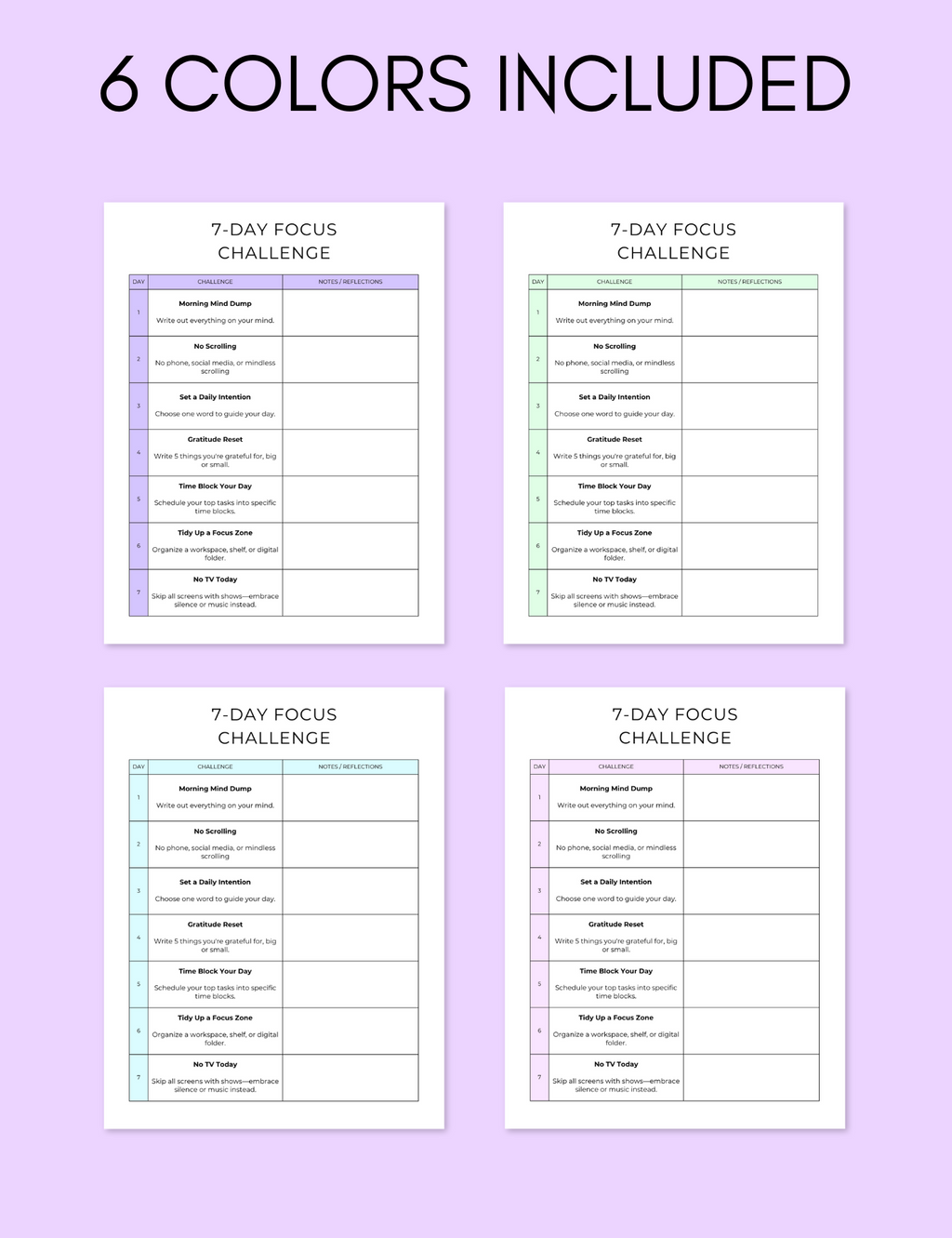 7-Day Focus Challenge