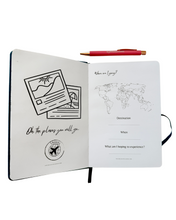 Load image into Gallery viewer, Bon Voyage Travel Journal | Vacation Planner &amp; Memory Keeping Book

