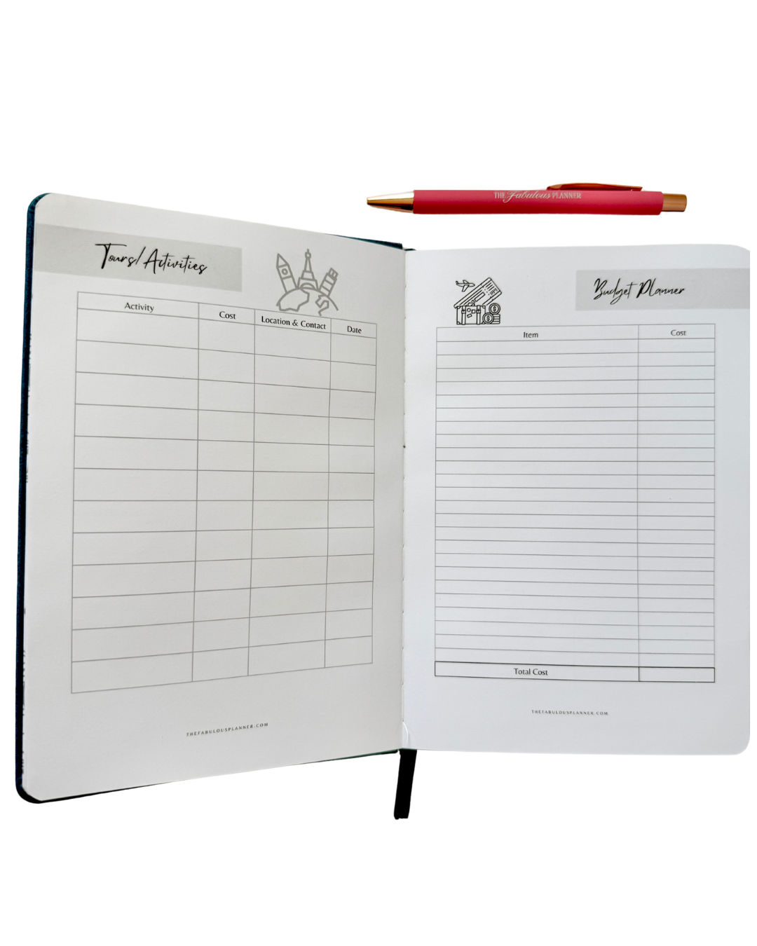 Bon Voyage Travel Journal | Vacation Planner & Memory Keeping Book