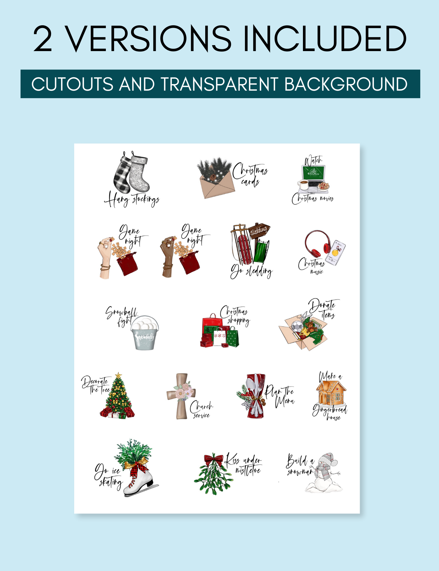 Digital Winter Reminder Stickers