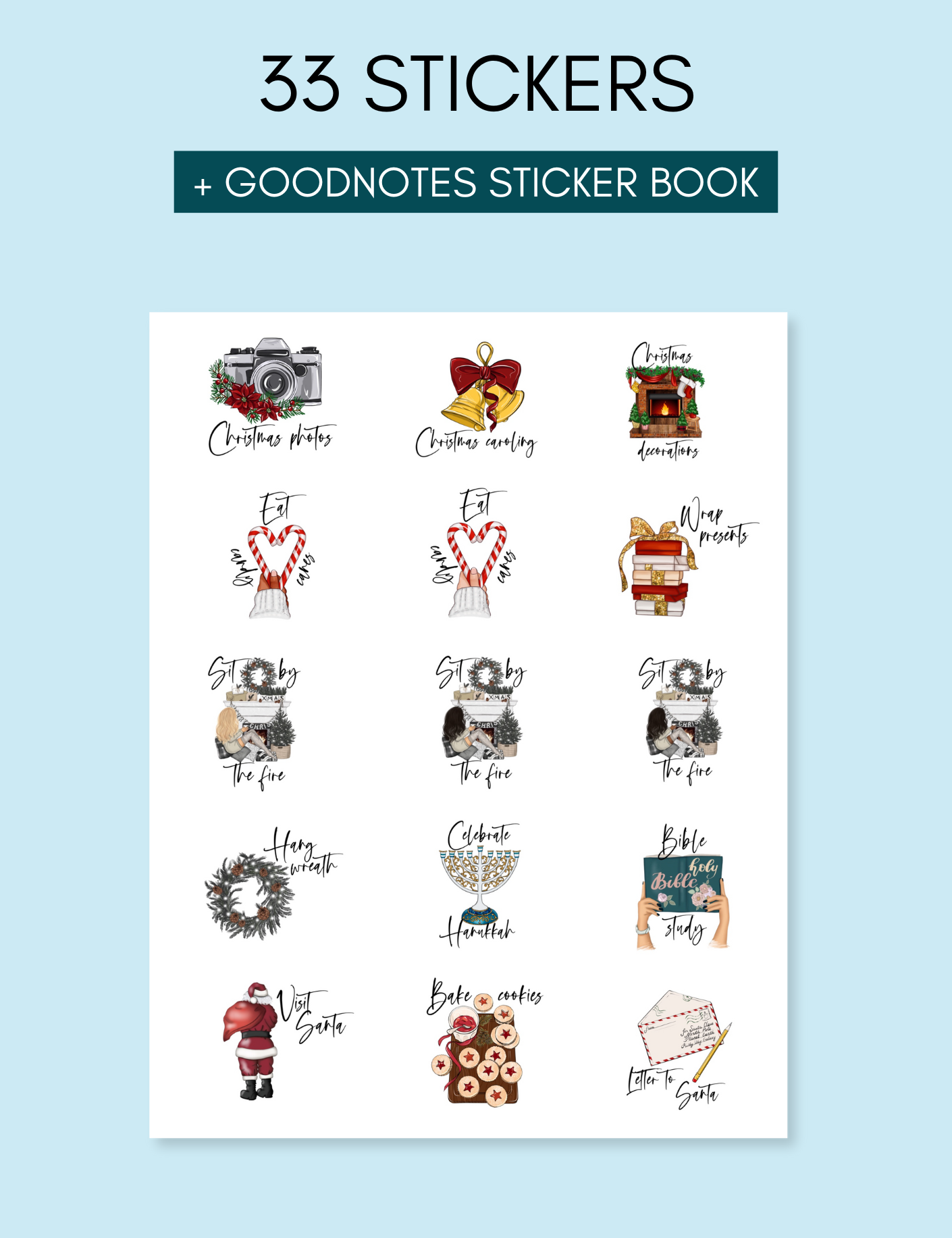 Digital Winter Reminder Stickers