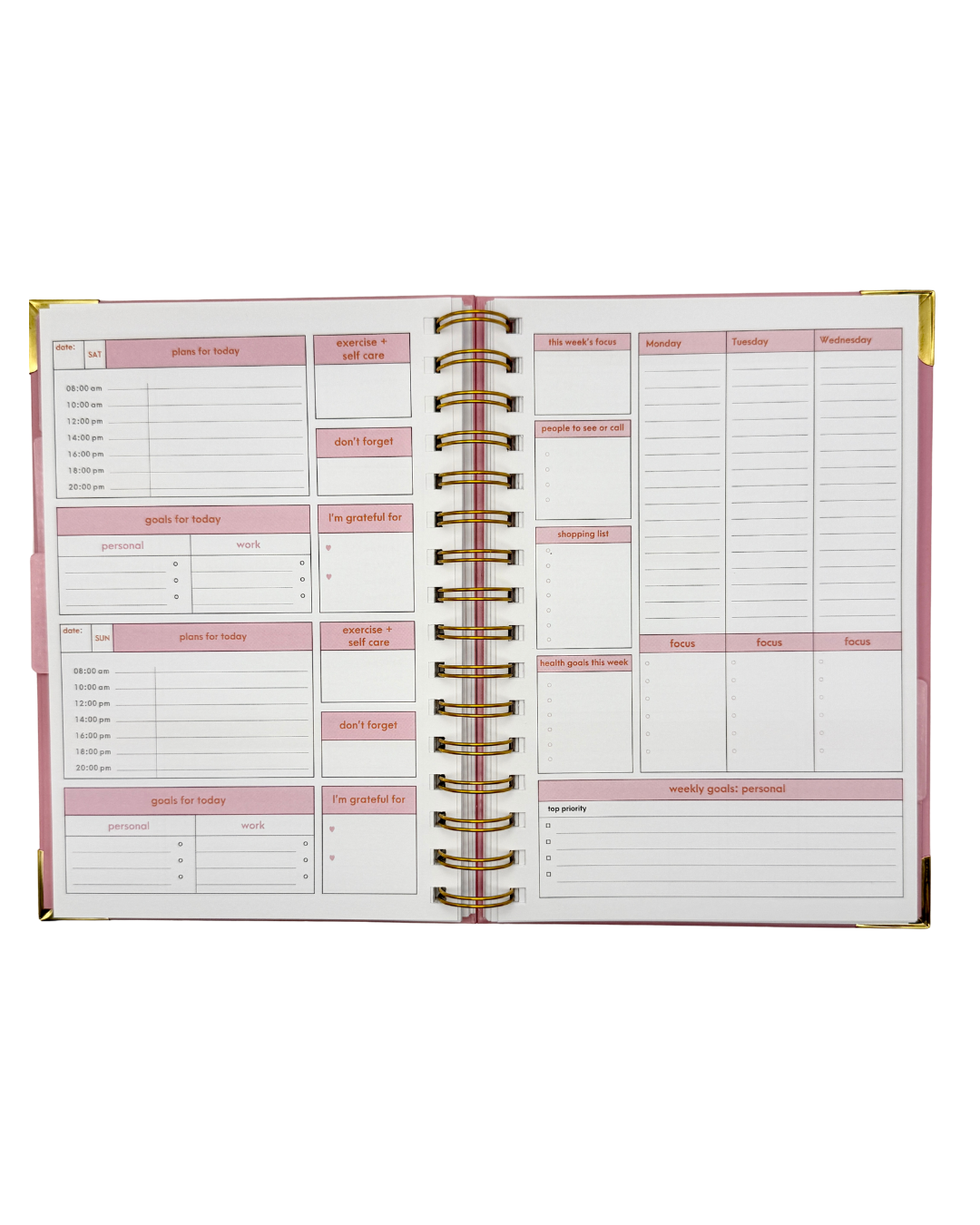 The Ultimate Goal Planner | Undated Weekly & Daily Planner | Goal Setting Planner