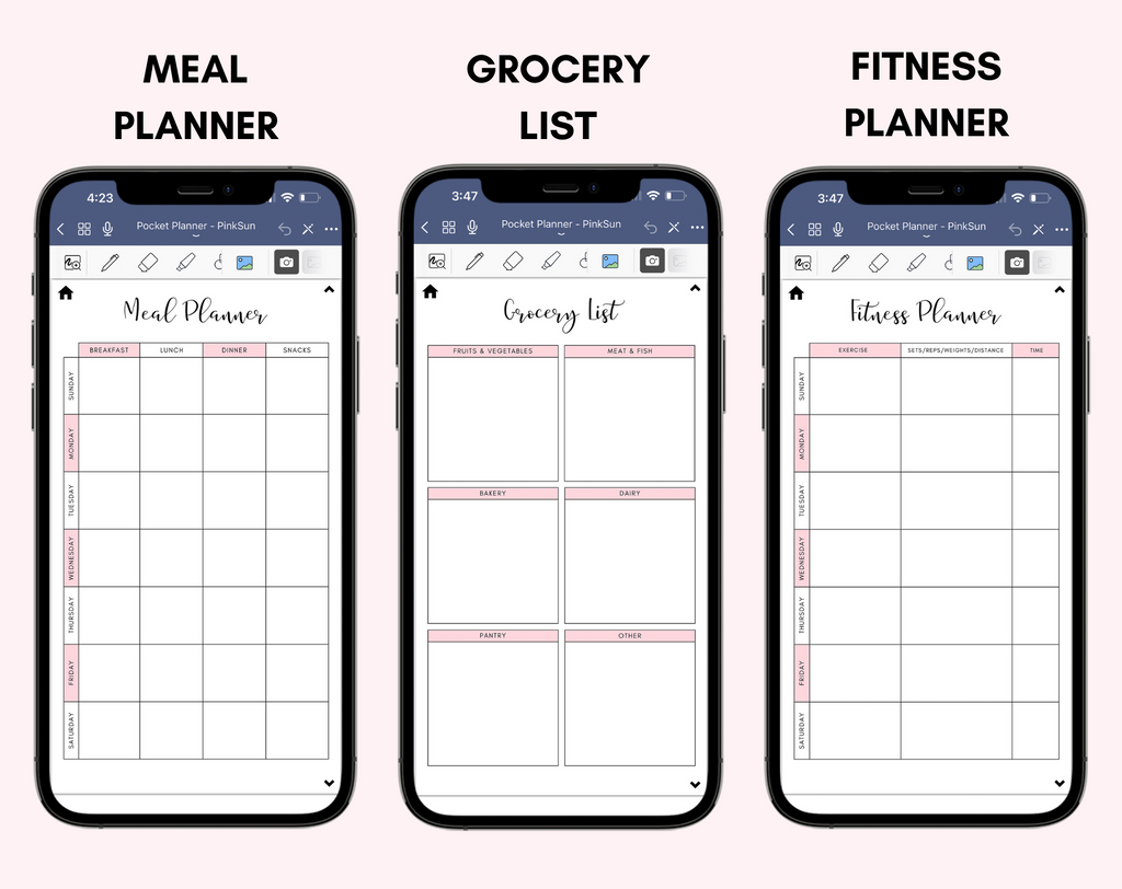 Digital Phone Planner Bundle