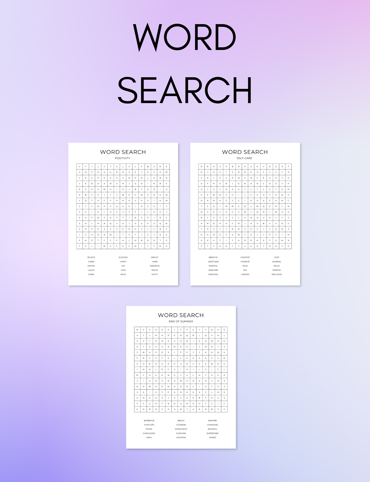 August Activity Book Bundle (Digital + Printable)