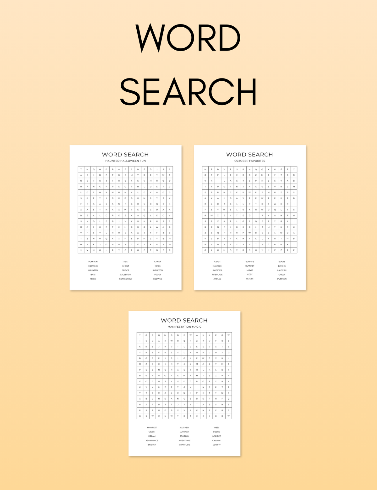 October Activity Book Bundle (Digital + Printable)