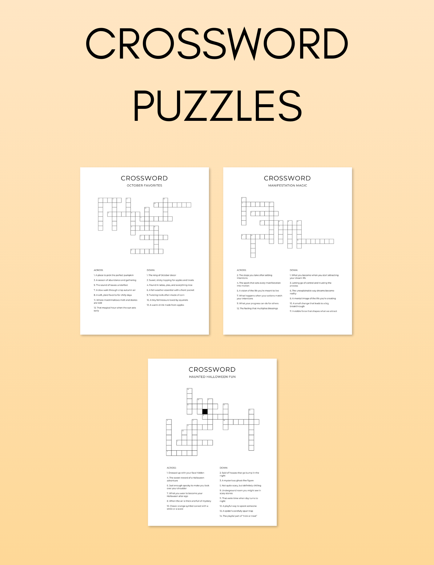 October Activity Book Bundle (Digital + Printable)