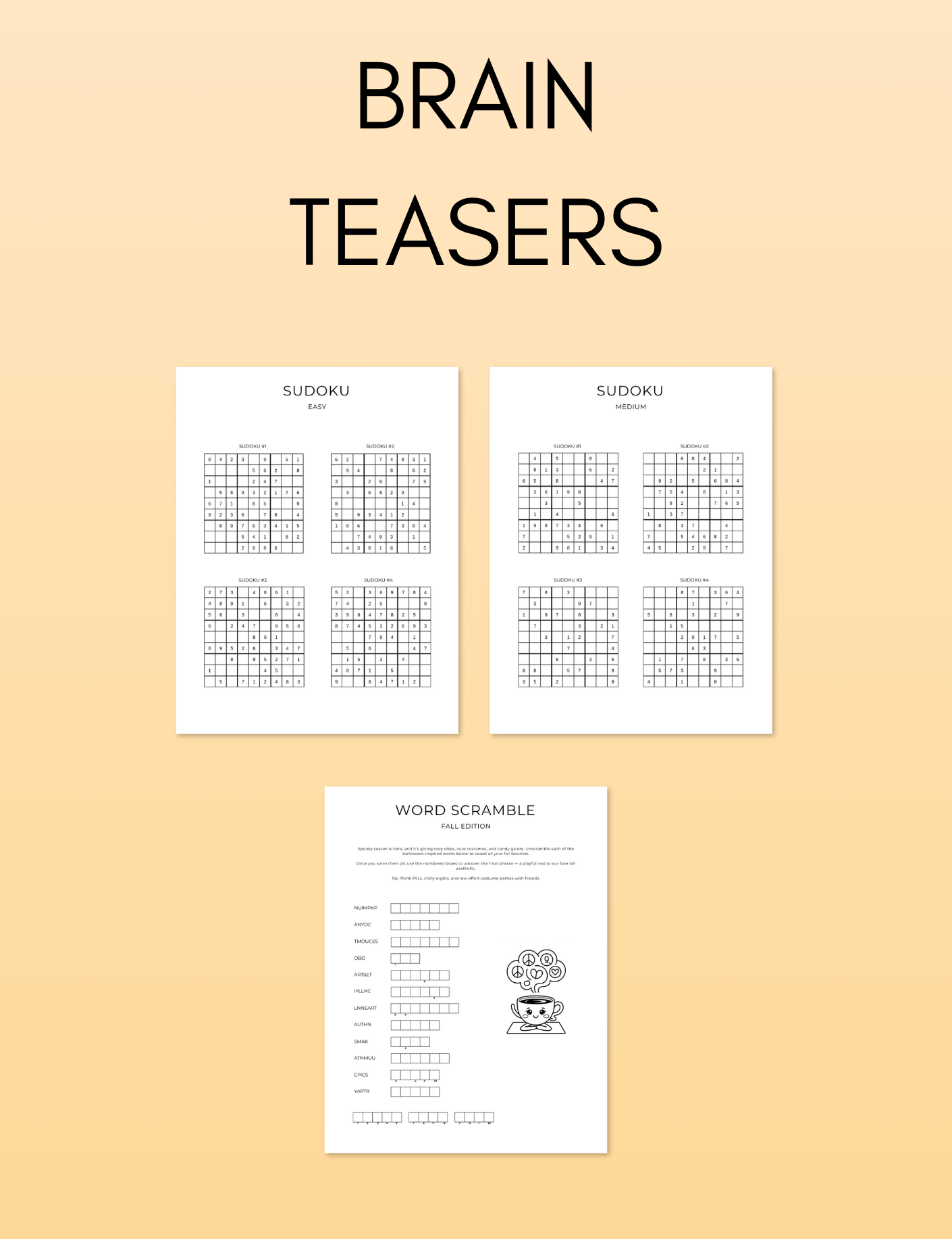 October Activity Book Bundle (Digital + Printable)