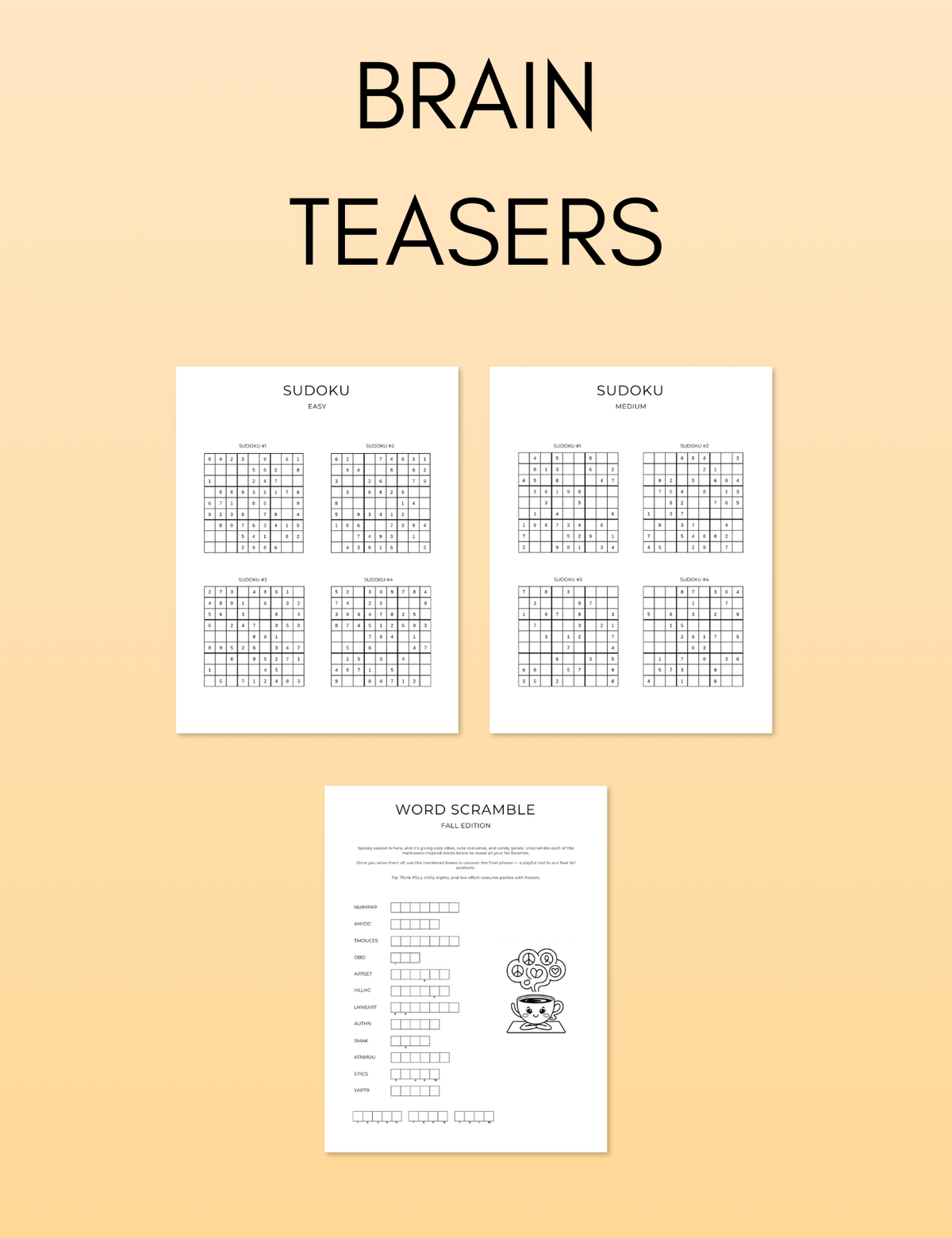October Activity Book Bundle (Digital + Printable)