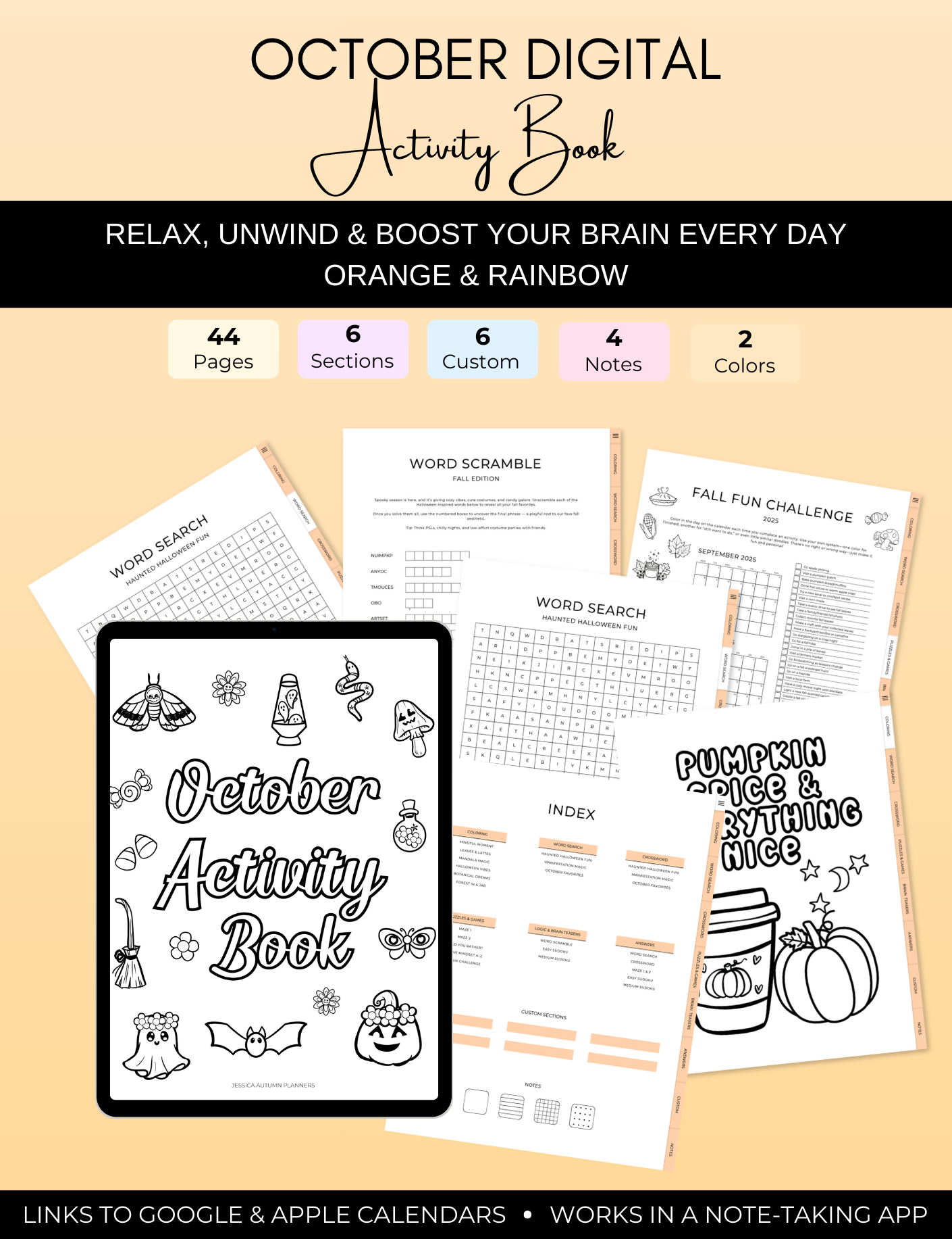 October Activity Book Bundle (Digital + Printable)