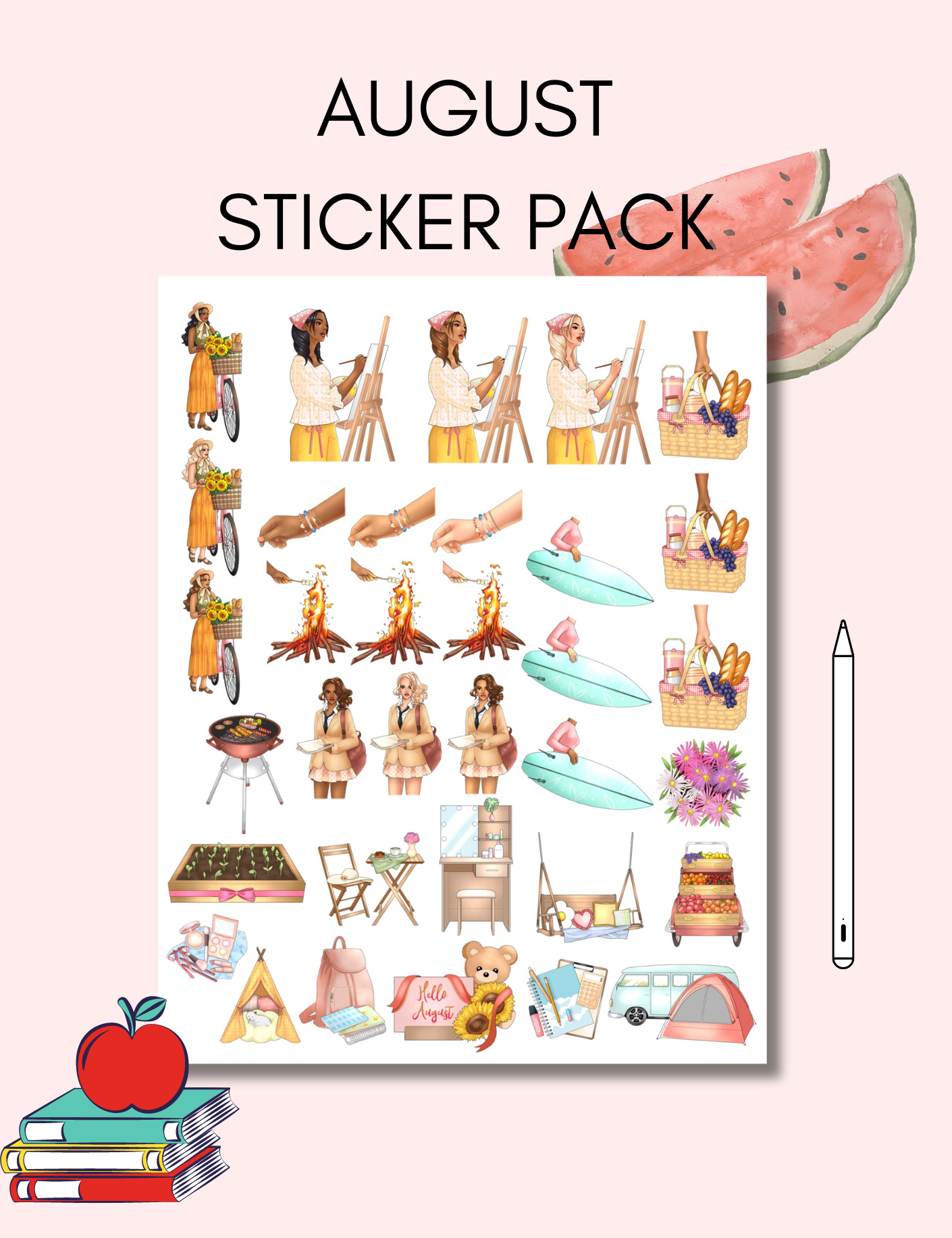 August Sticker Pack