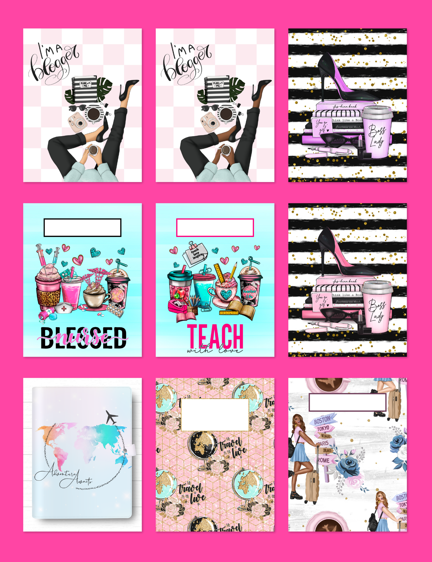 Boss Babe Planner Covers