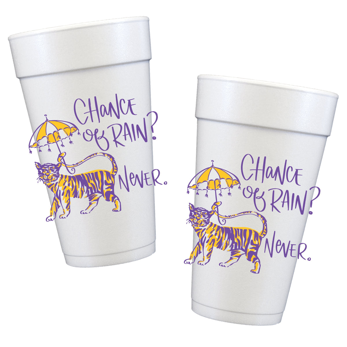 Chance of Rain? Styrofoam Cups