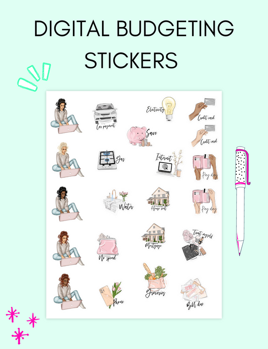 Digital Budgeting Stickers
