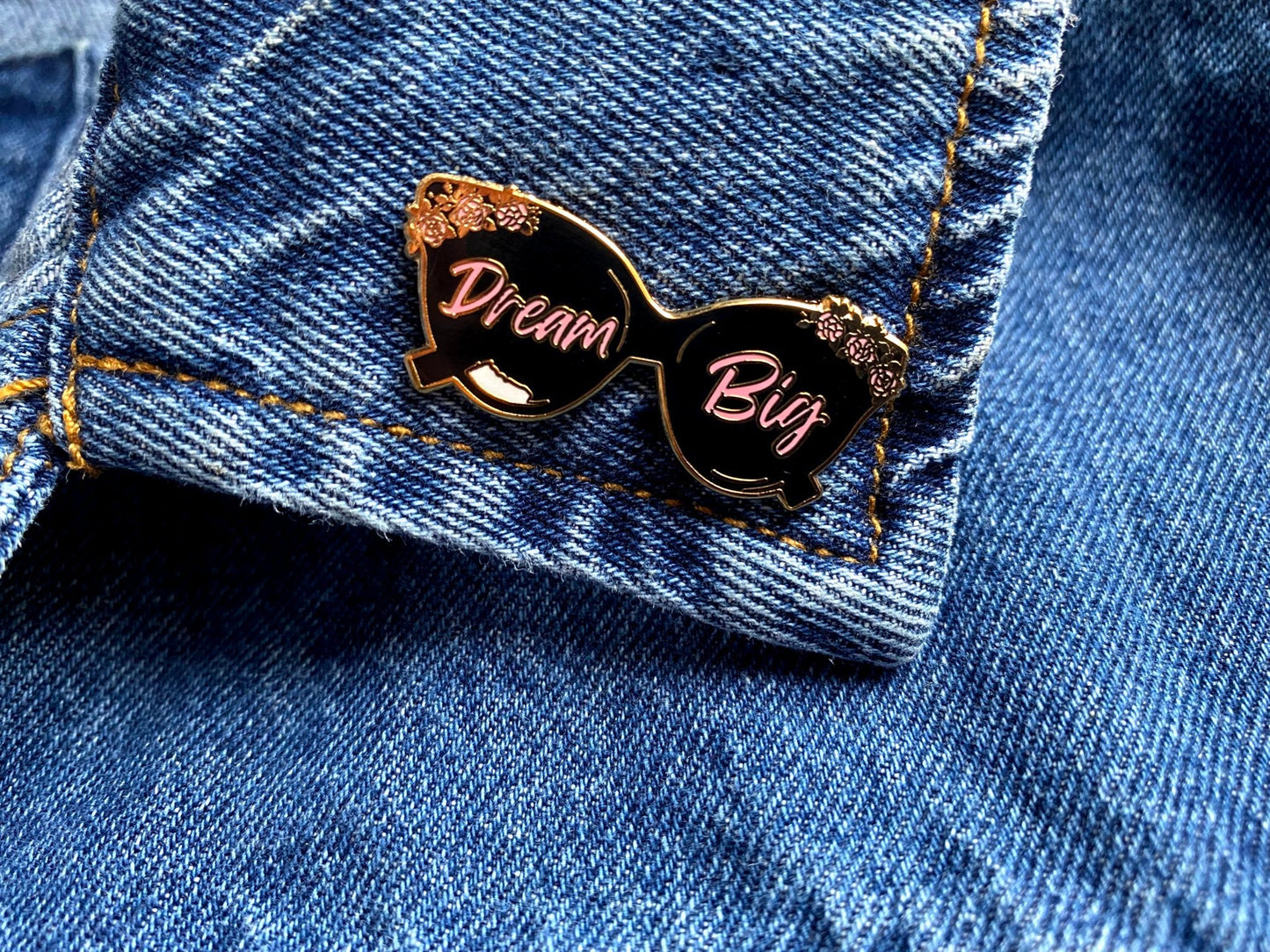 Dream Big Sunglasses Enamel Pin