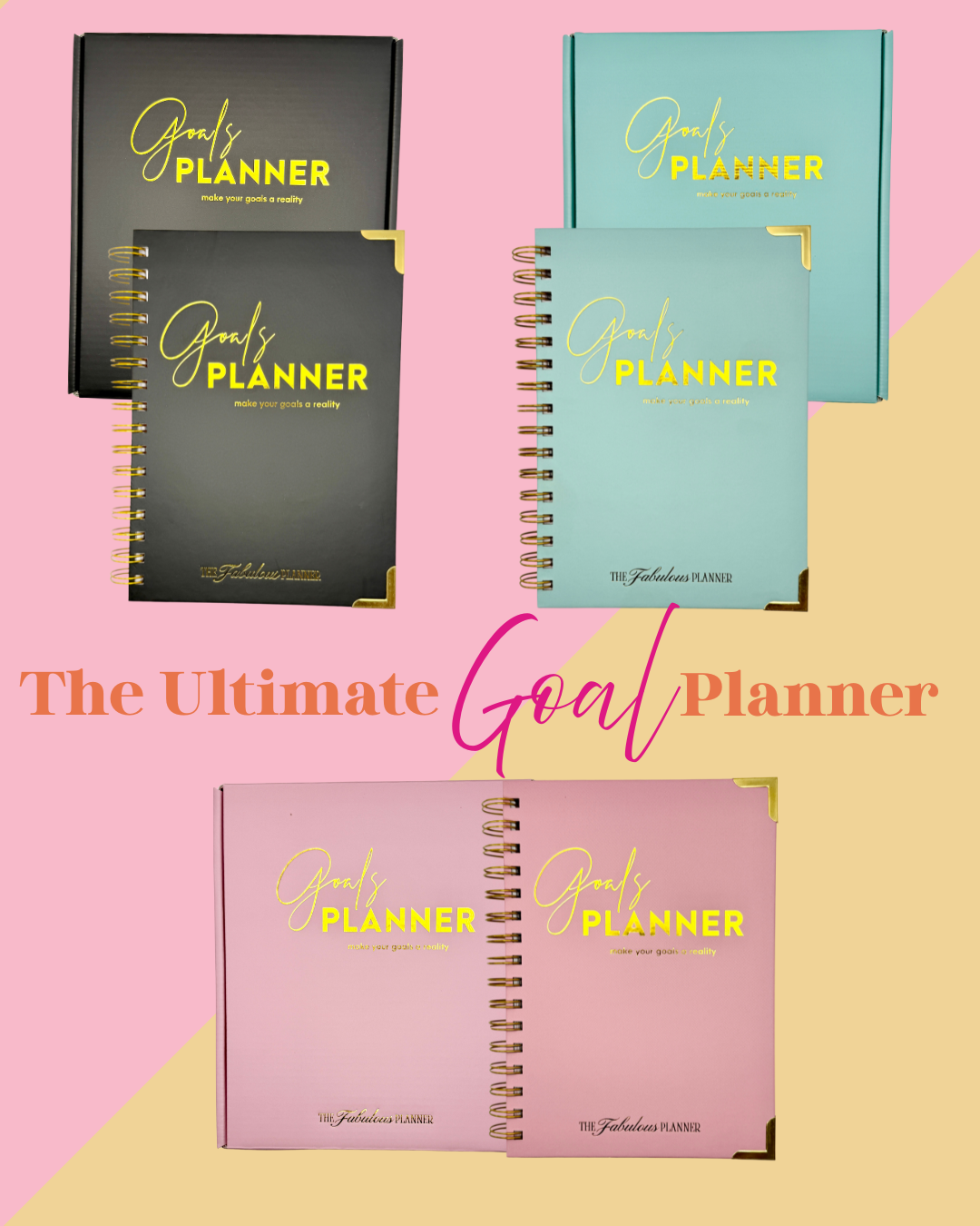 The Ultimate Goal Planner | Undated Weekly & Daily Planner | Goal Setting Planner