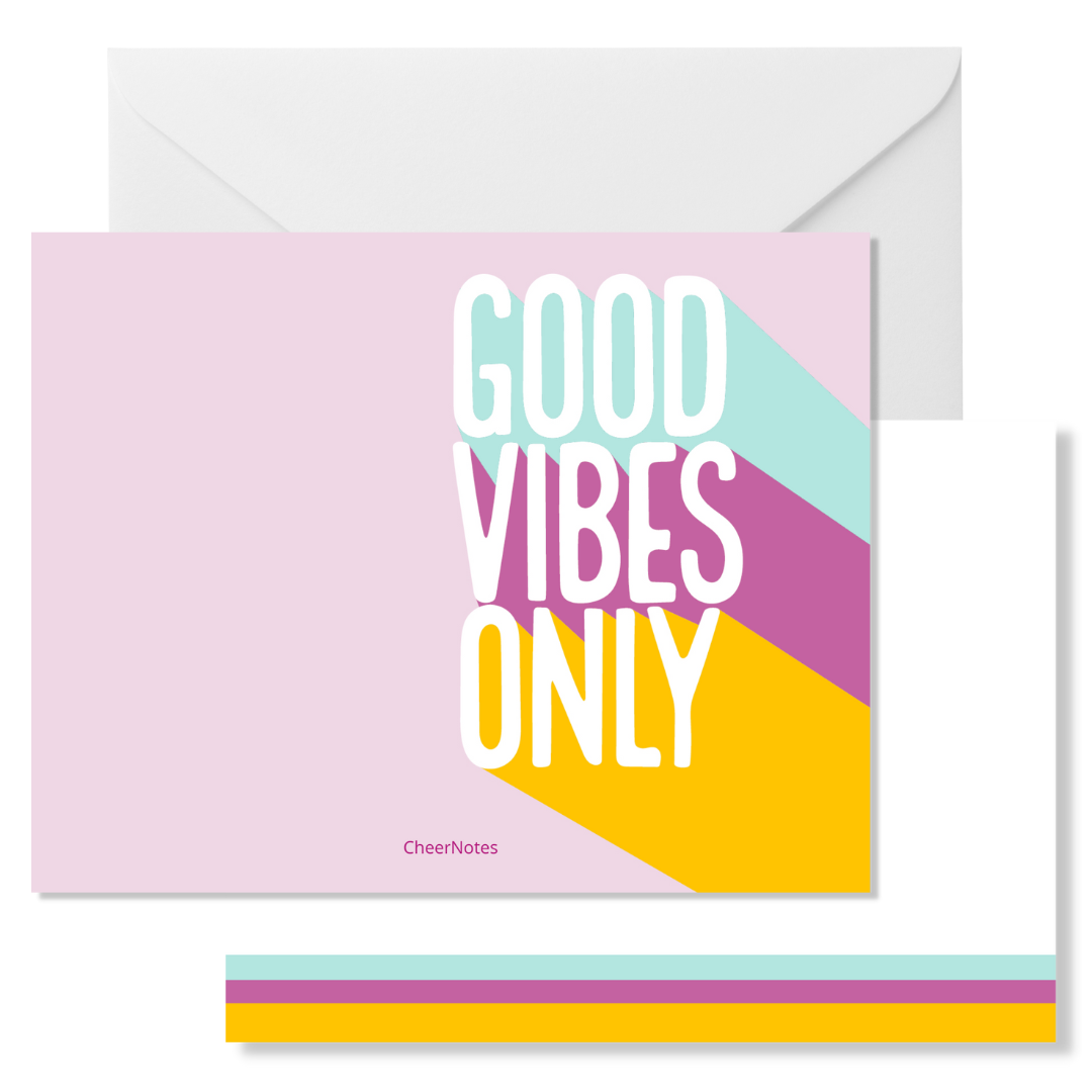 Good Vibes Only Social Stationery