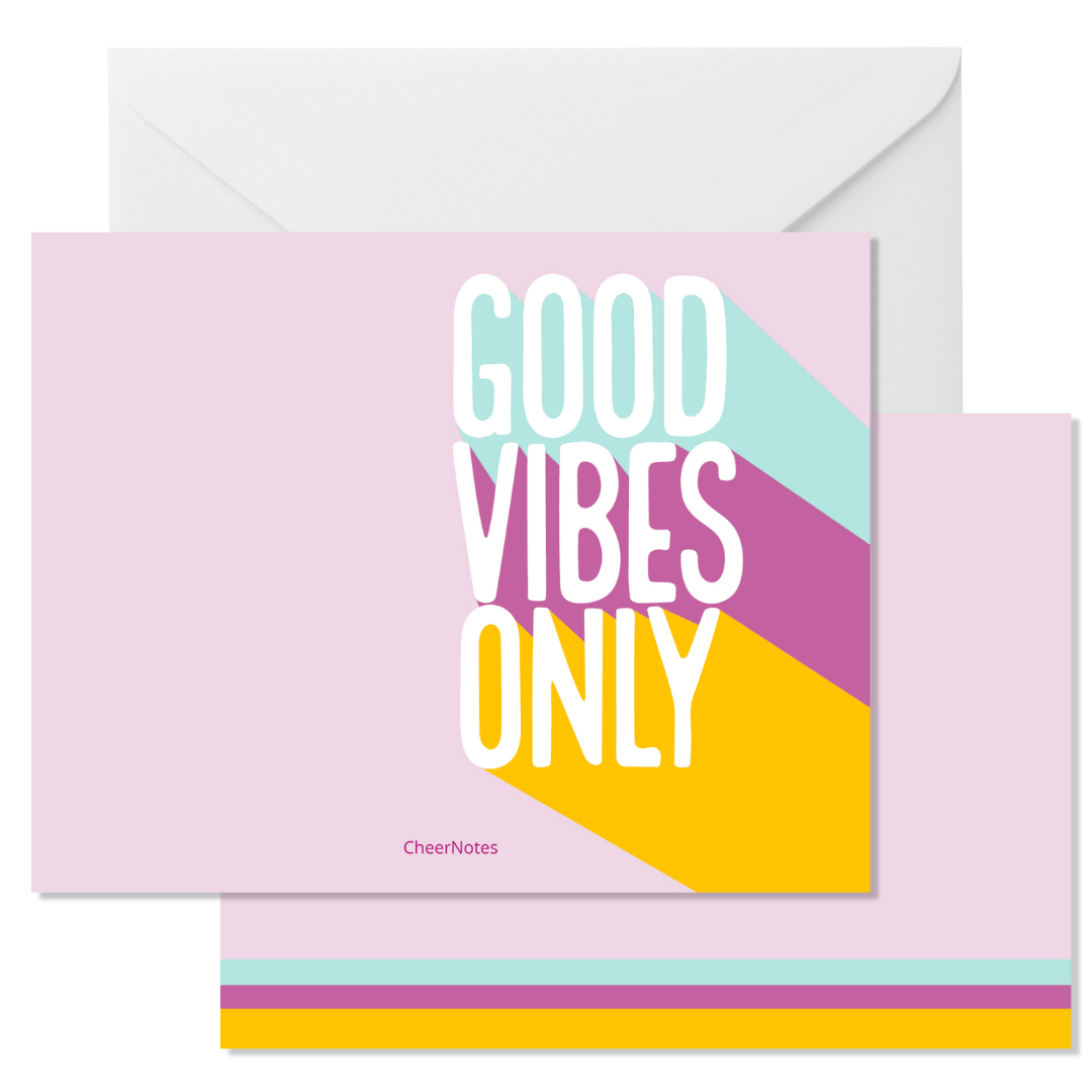 Good Vibes Only Social Stationery