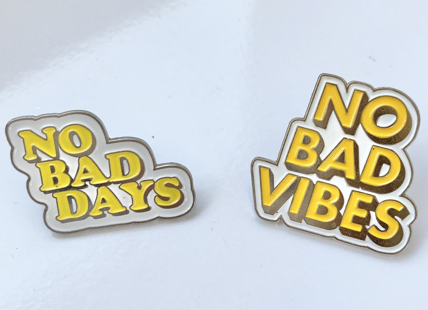 No Bad Vibes enamel pin