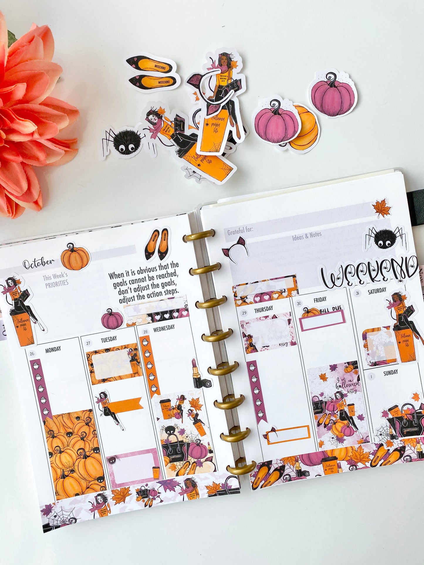 Halloween Kitty Sticker Set - 4 Sheets