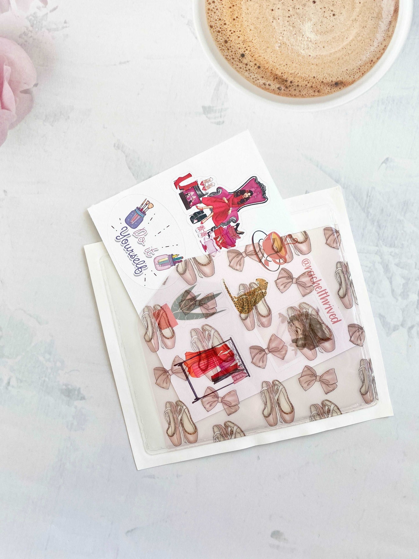 Ballerina Pink Adhesive Pocket