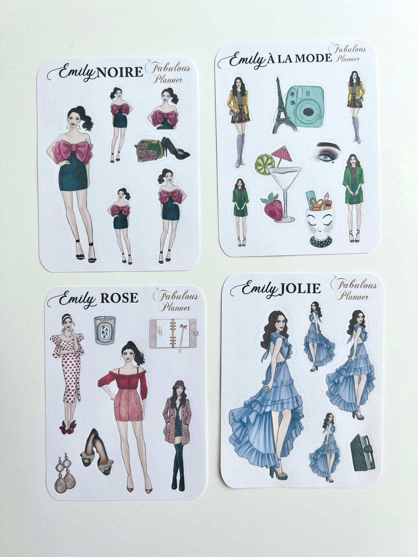 Emily In Paris Outfits Mini Sticker Kit