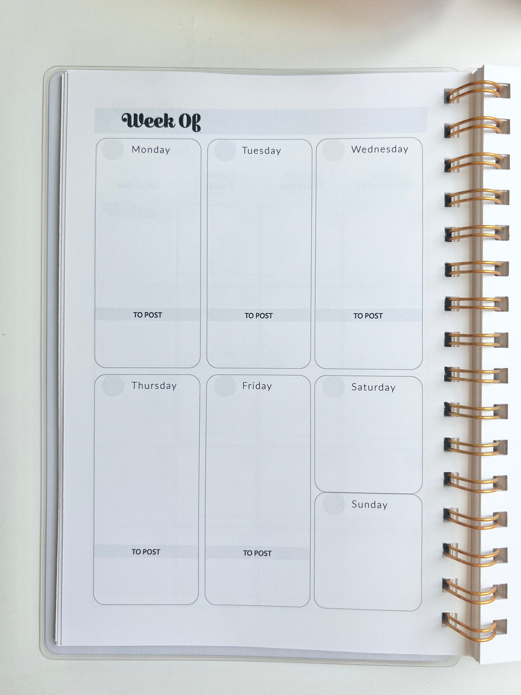 Floral Level Up Business Planner A5 Size - Undated