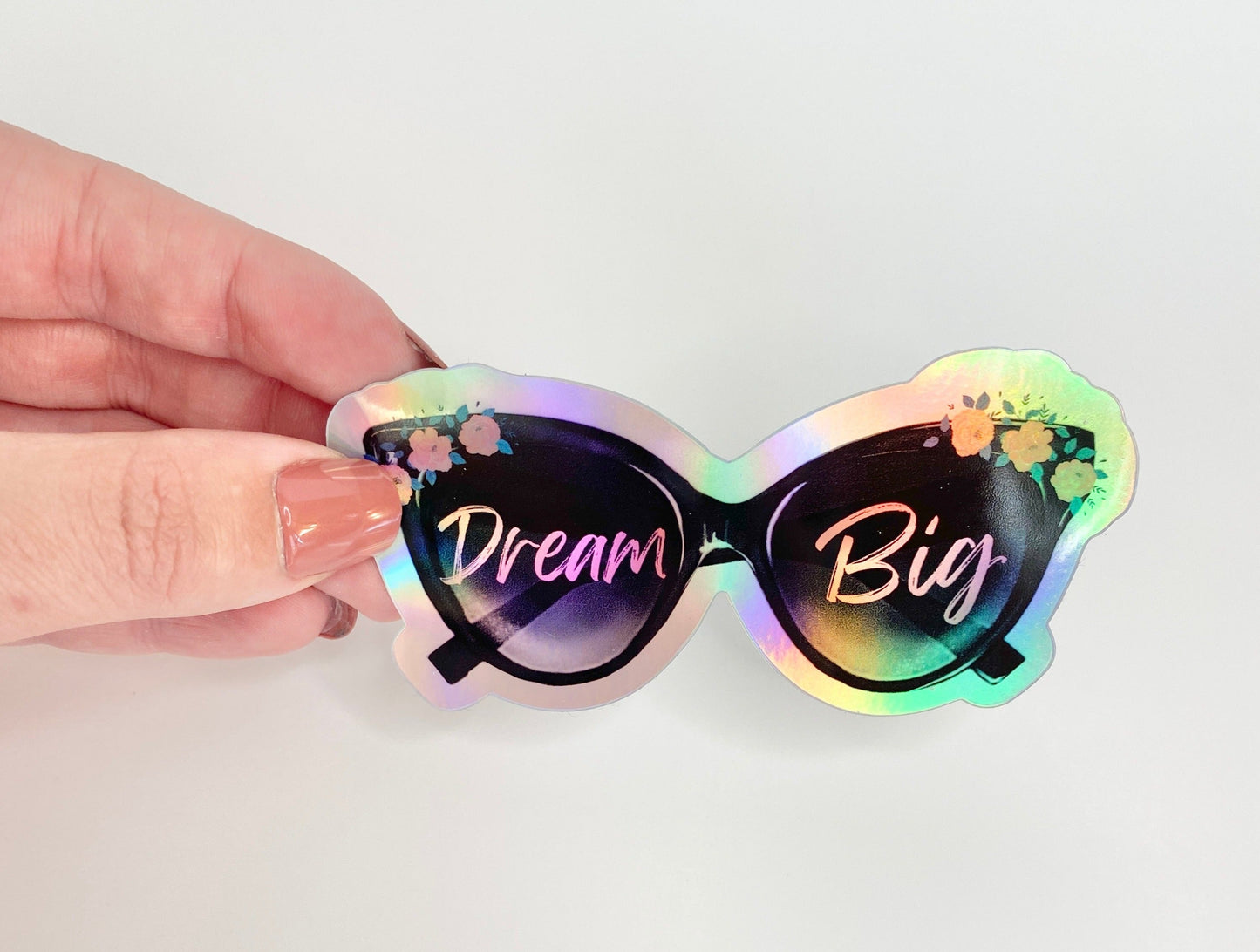 Dream Big Sunnies Die Cut Holographic Sticker