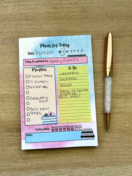 Book Lover Task and Checklist Notepad