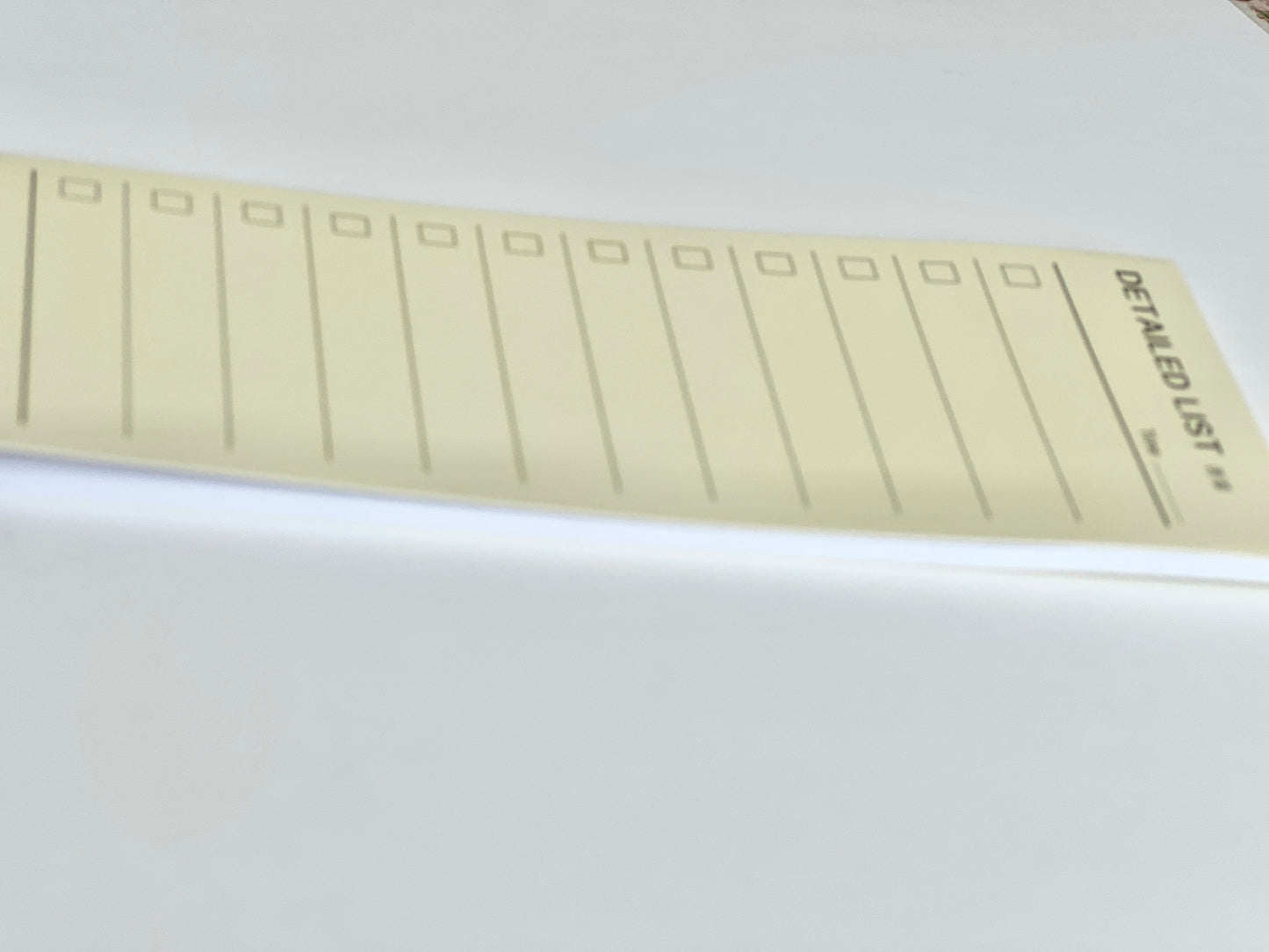 List Lined slim Notepad